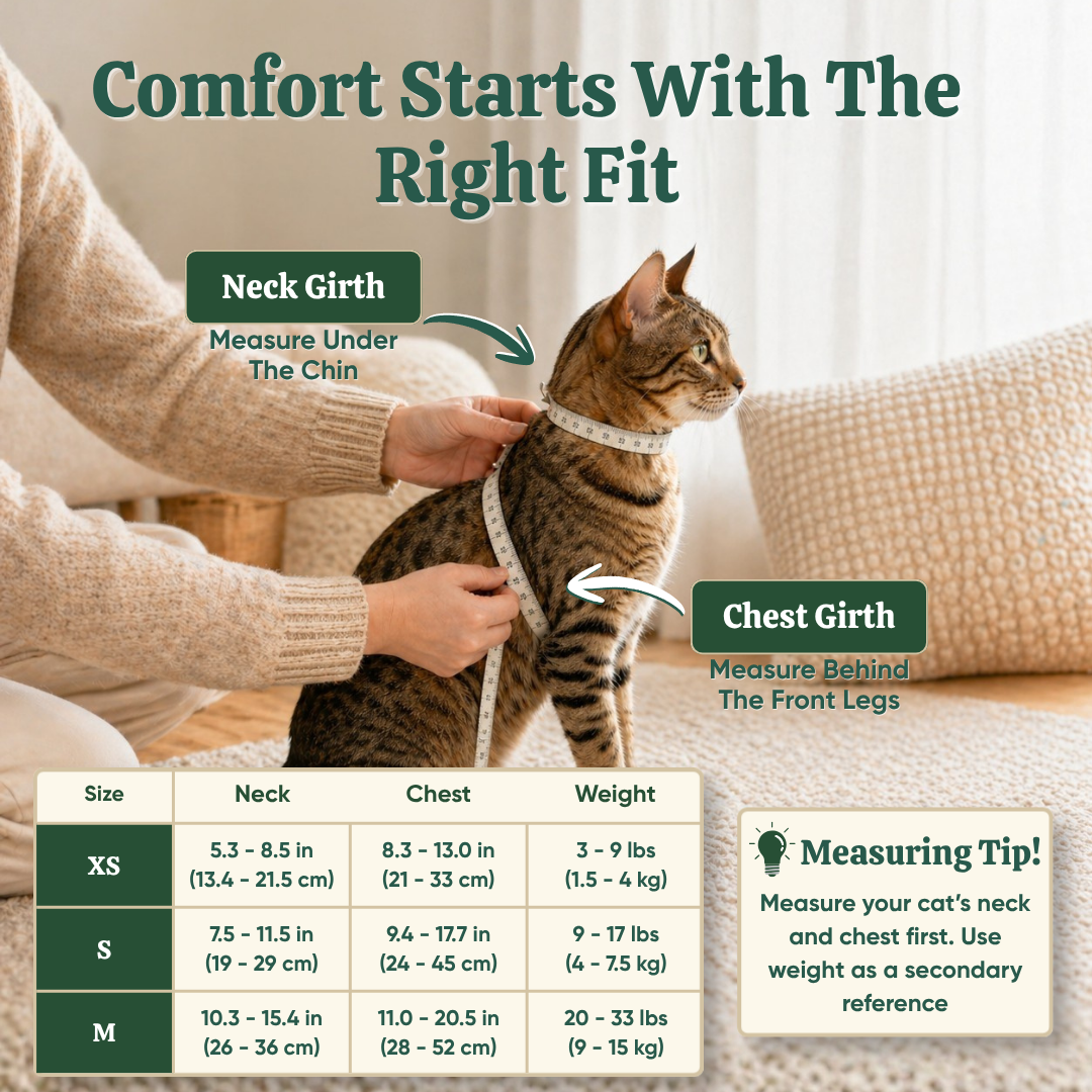 RoamReady™ Escape-Proof Cat Harness + Leash