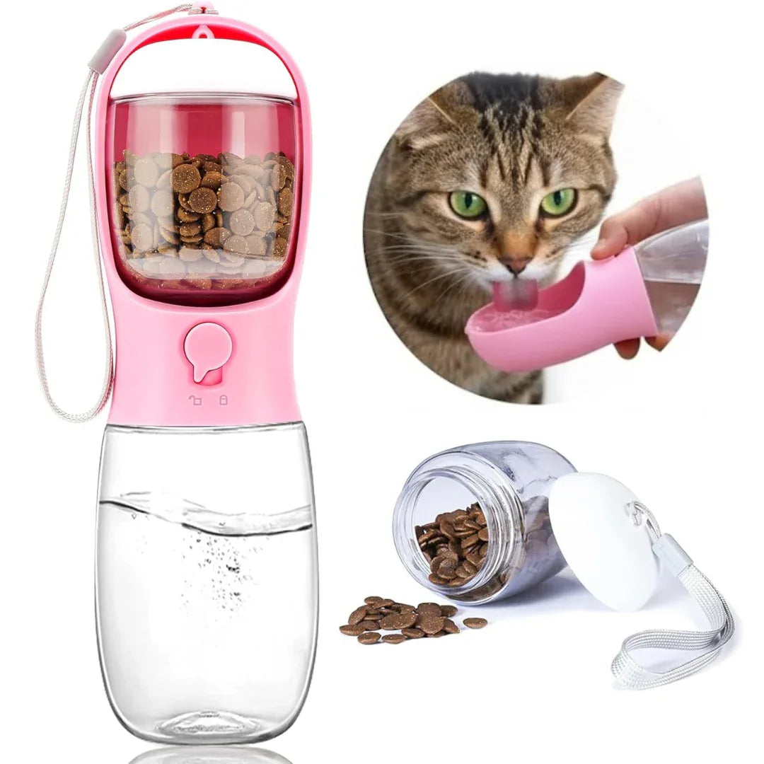 Sip&Sup™ 2-in-1 Water Bottle + Food Container - Wander Paws