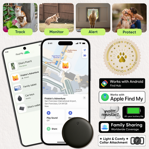 FindMyPet™ Tracker + App With No Monthly Fees