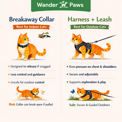 RoamReady™ Escape-Proof Cat Harness + TangleFree Leash