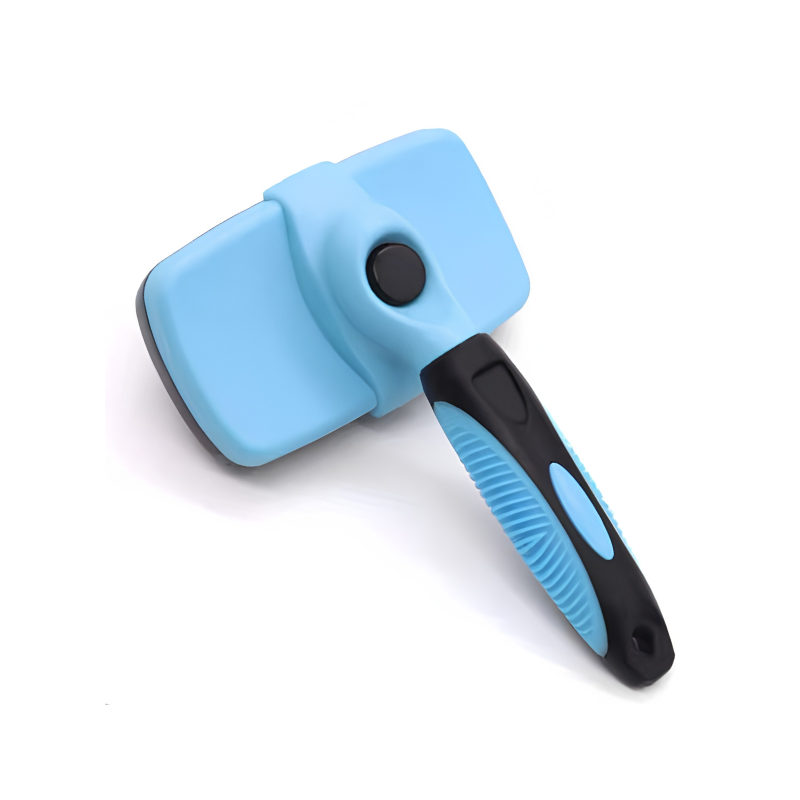 FurFlow™ Self Cleaning Deshedding Slicker Brush Grooming Tool