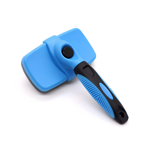 FurFlow™ Self Cleaning Deshedding Slicker Brush Grooming Tool